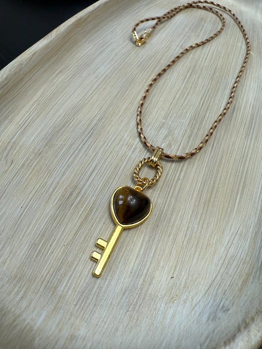 Heart Key Necklace